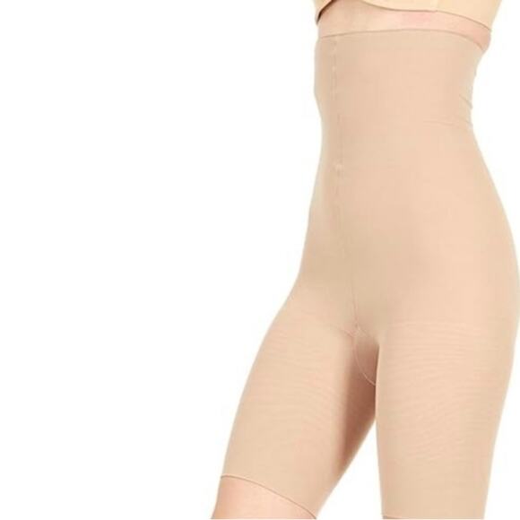 SPANX - Assets by Sara Blakely Hi-Waist Mid-Thigh Shaper Nude Size 2 - Picture 2 of 11